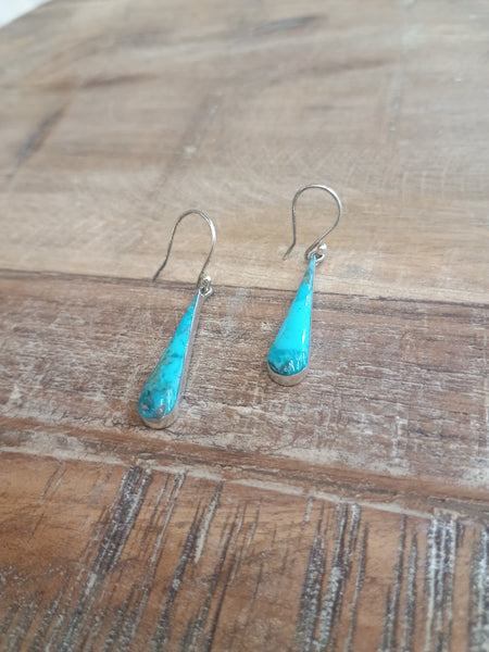 The Simple Teardrop Turquoise Earrings