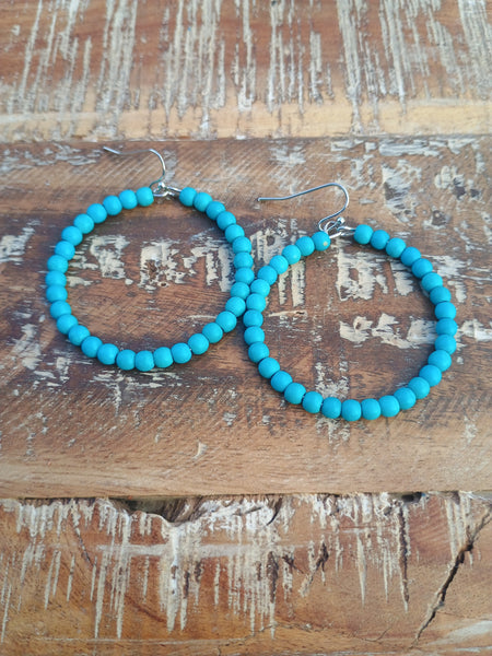 The Way Around Faux Turquoise Earrings