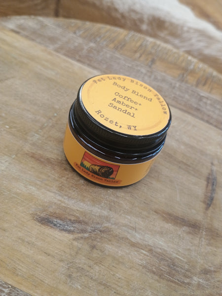 The Small Coffee and Amber and Sandalwood Body Blend Tallow
