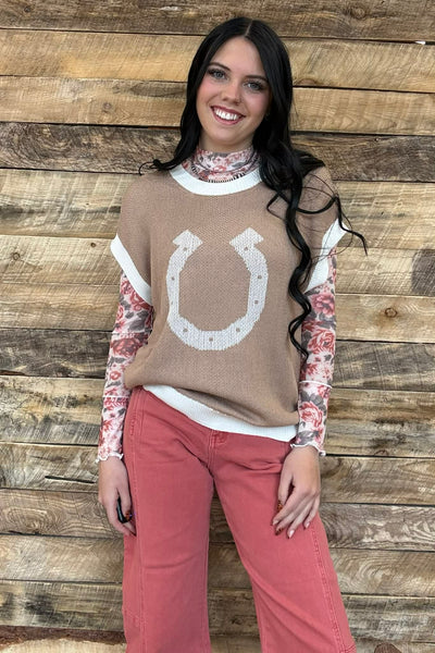 The Lucky Horseshoe Sweater Vest