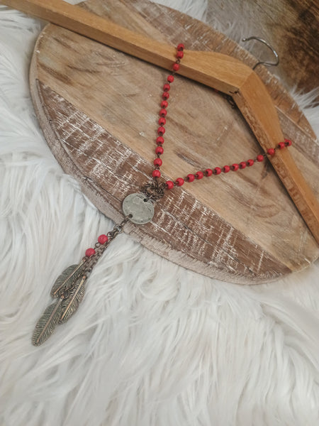 The Come Here Red Nickel Necklace