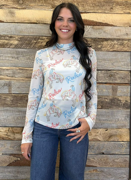 The Rodeo Mesh Top