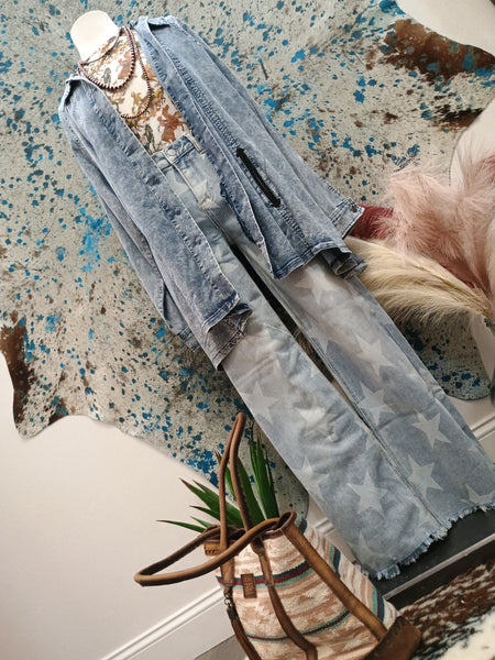 The Perfect Denim Fringe Jacket