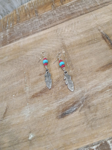 The Real Time Feather Earrings