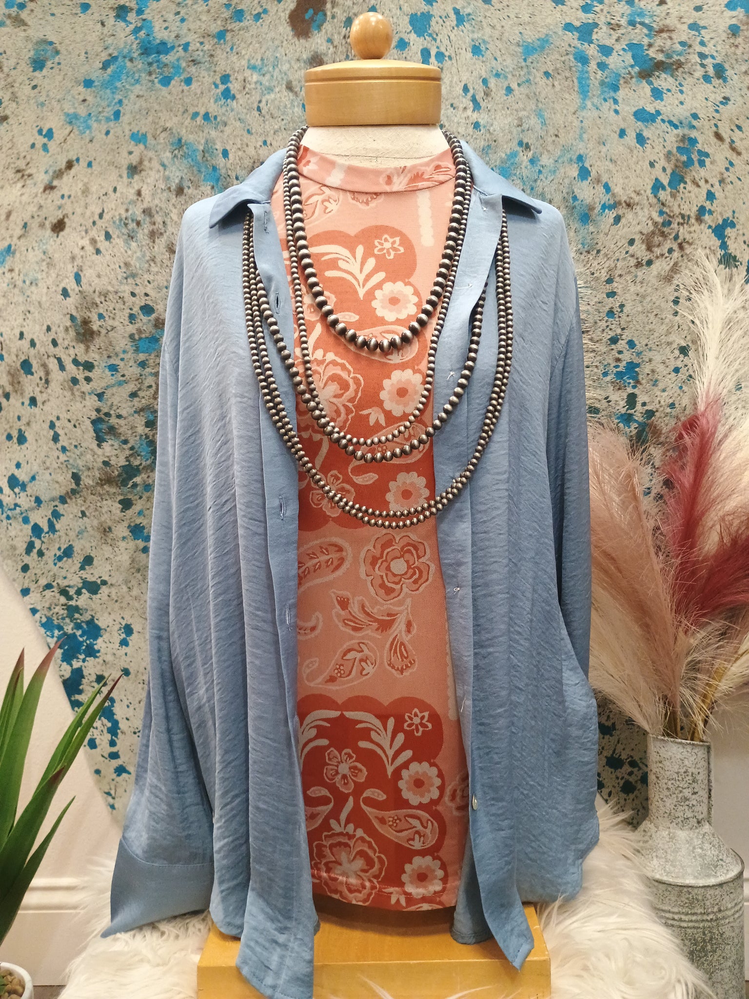 The Who Knows Look Denim Look Top