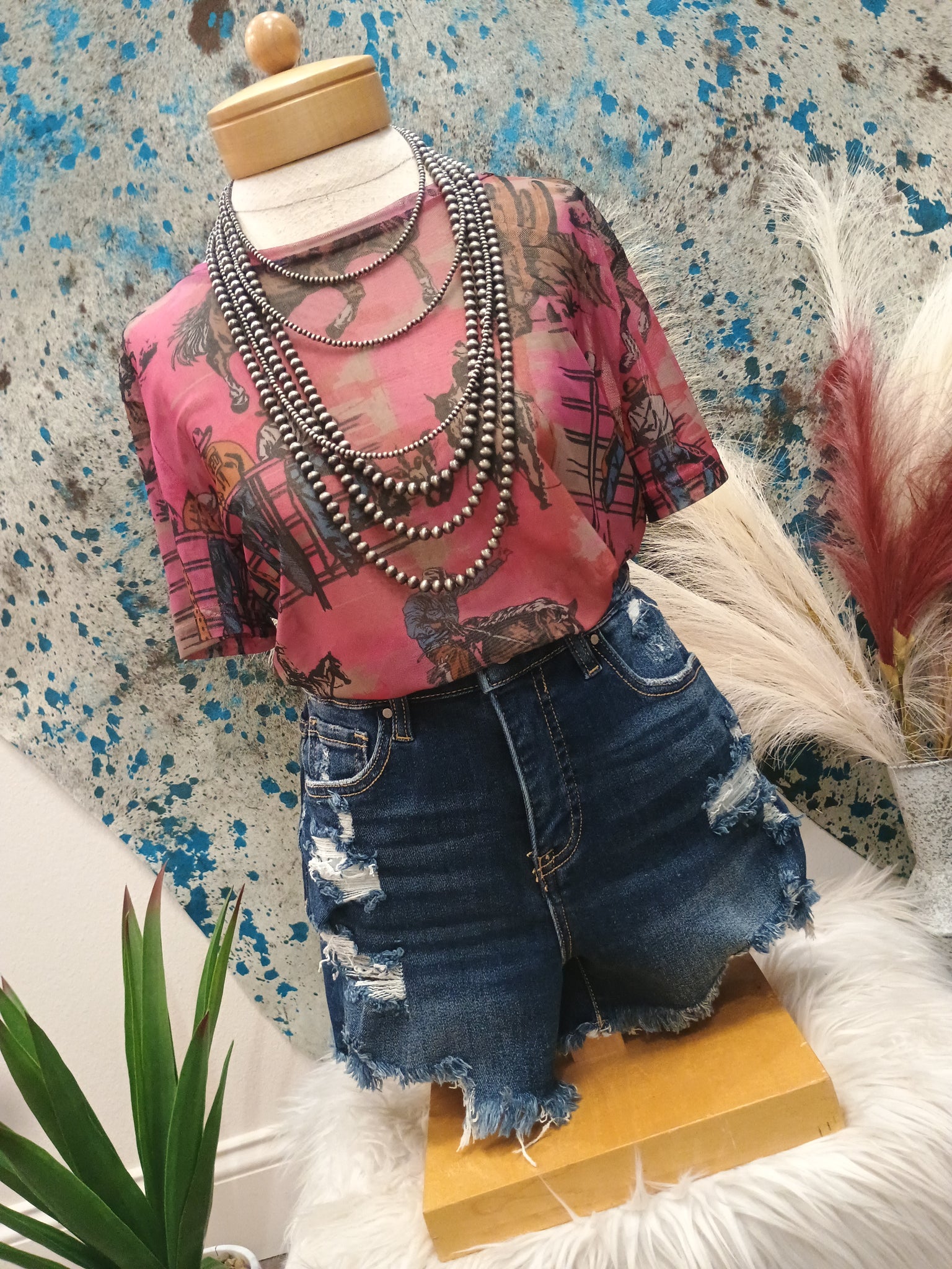 The Cowtown Couture Mesh Top