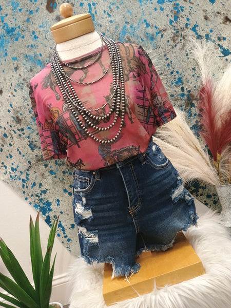 The Cowtown Couture Mesh Top