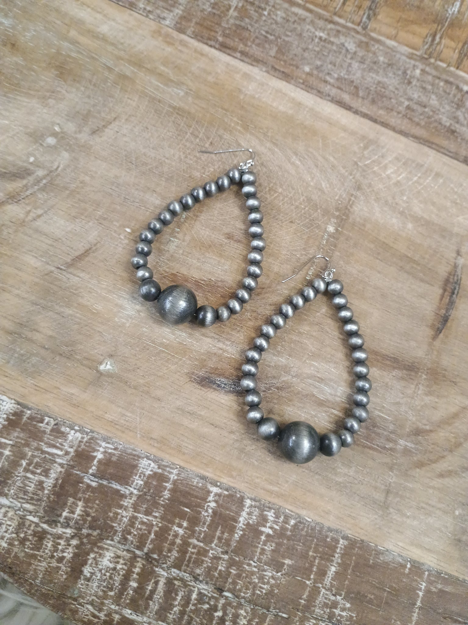 The Way To Navajo Pearl Silver Earrings