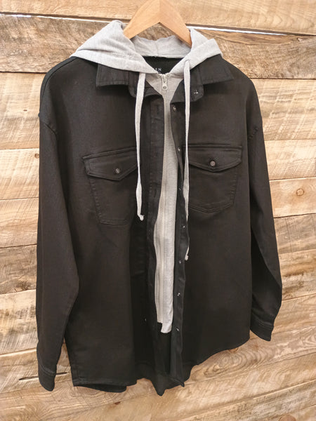 The Strong Days Zip Up Black Hoodie