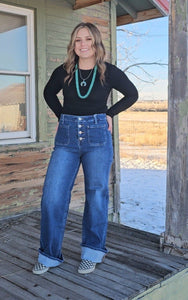 The Tori High Rise Wide Leg Jeans