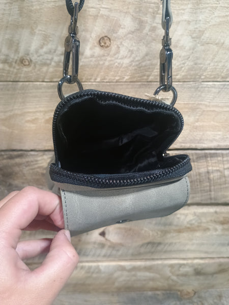 The Wyoming Crossbody Grey Purse