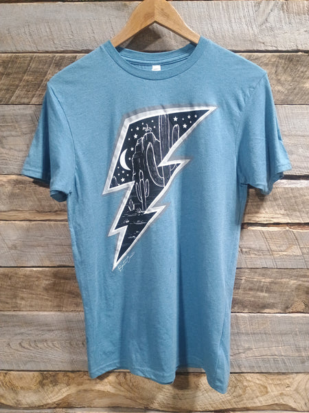 The Desert Lightening Light Blue Tee