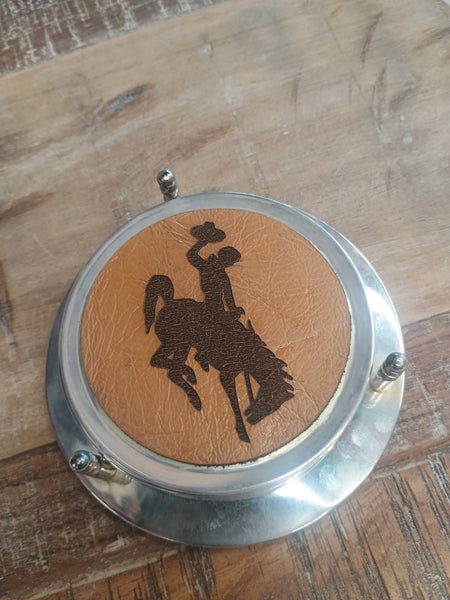 The Wyoming Coasters With Holder