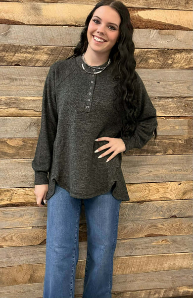 The Stop It Here Black Sweater