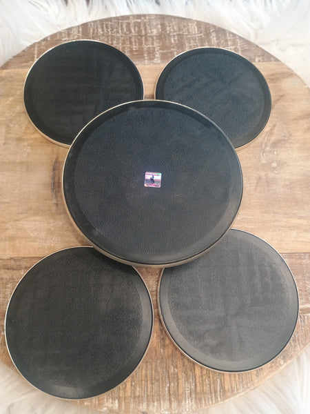The Wyoming Coasters With Holder