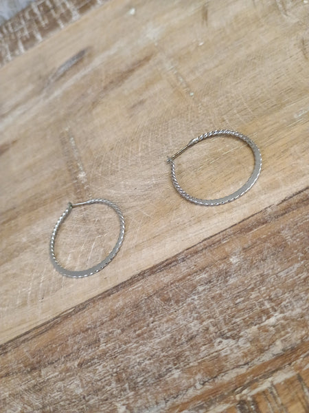 The Simple Silver Hoops