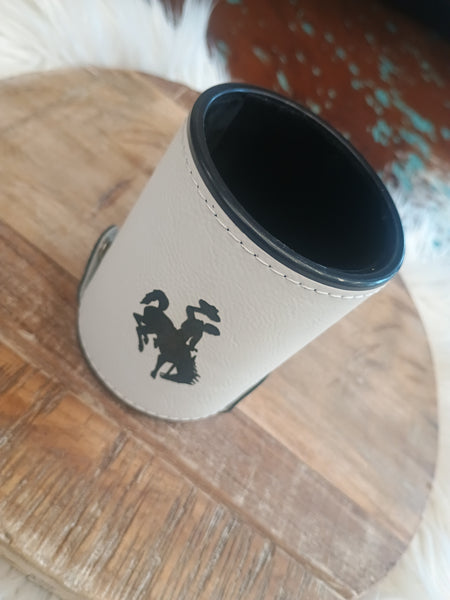 The Wyoming Dice White Cup