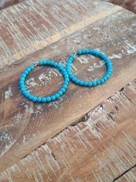 The Way Around Faux Turquoise Earrings