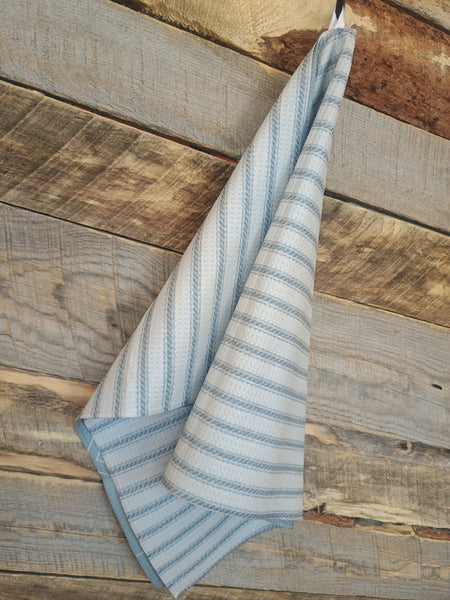 The Stipes and Arrows Sage Green Towel