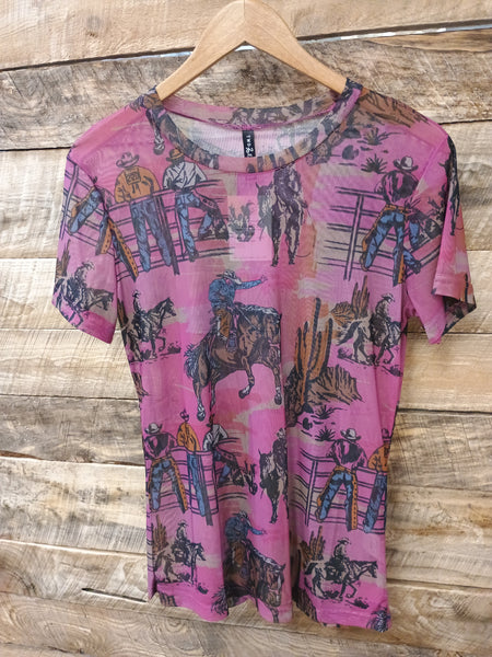 The Cowtown Couture Mesh Top