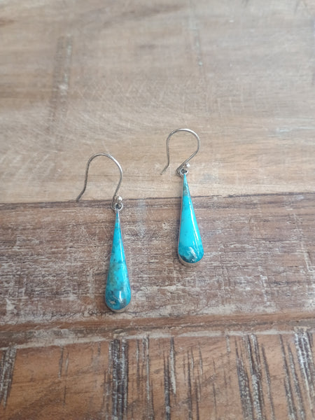 The Simple Teardrop Turquoise Earrings