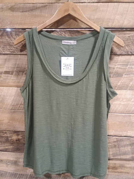 The New Way Light Olive Tank Top