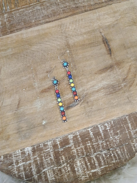 The Real Time Straight Rainbow Earrings
