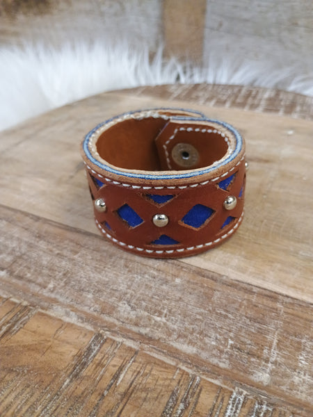 The Start For Studs Leather Bracelet