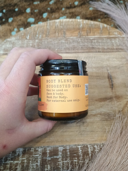 Coffee, Amber and Sandalwood Premium Body Blend Whipped Bison Tallow