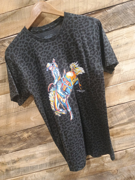 The CrissCross Chaos Bronc Leopard Tee