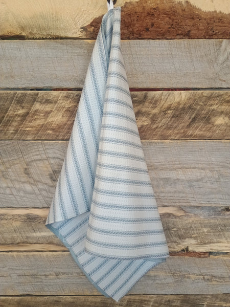 The Stipes and Arrows Sage Green Towel