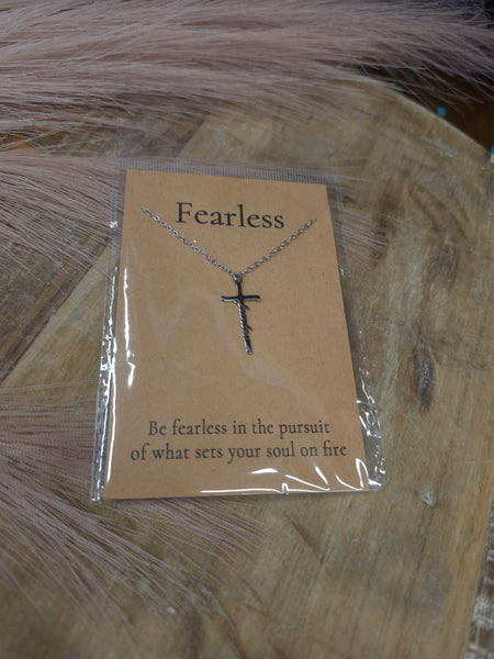 The Fearless Cross Waterproof Necklace