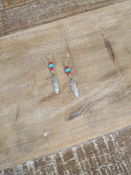The Real Time Feather Earrings