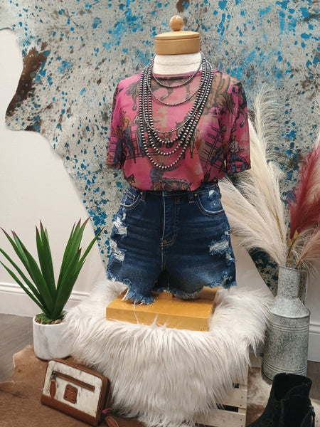 The Cowtown Couture Mesh Top