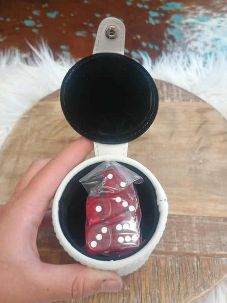 The Wyoming Dice White Cup