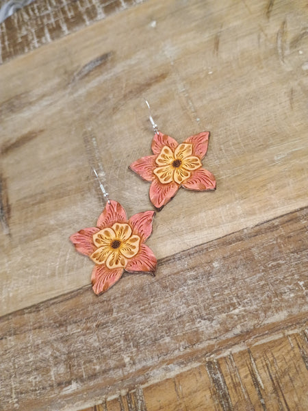 The Tiger Lilies Leather Earrings