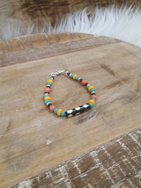 The Real Wood Multiple Stone Bracelet