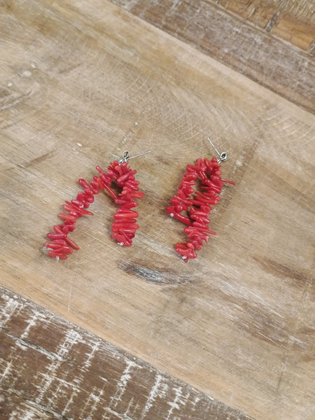 The Pieces Of This Red Earrings