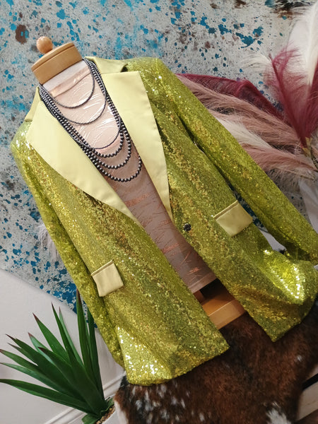 The Green Sequins Blazer