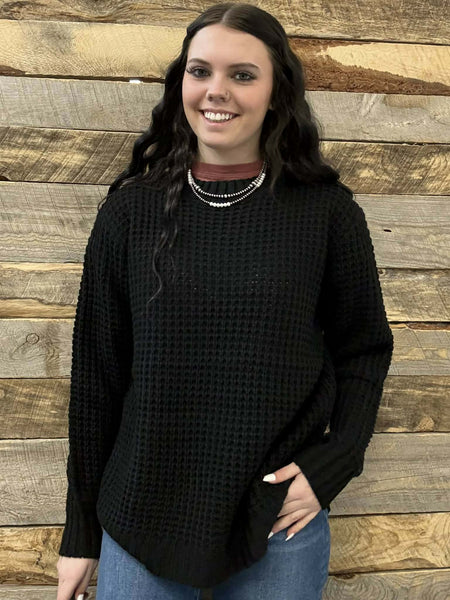 The Come Here Black Sweater