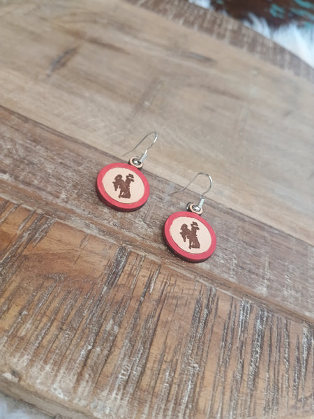 The Wyoming Circle Red Earrings