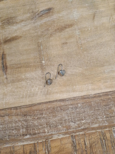 The Silver Heart Earrings