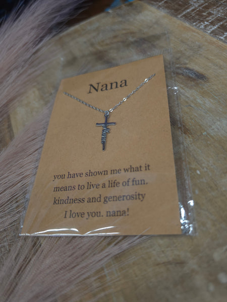 The Nana Cross Waterproof Necklace