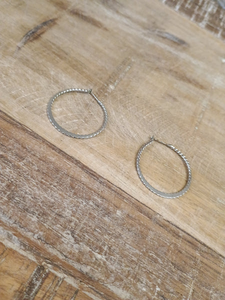 The Simple Silver Hoops