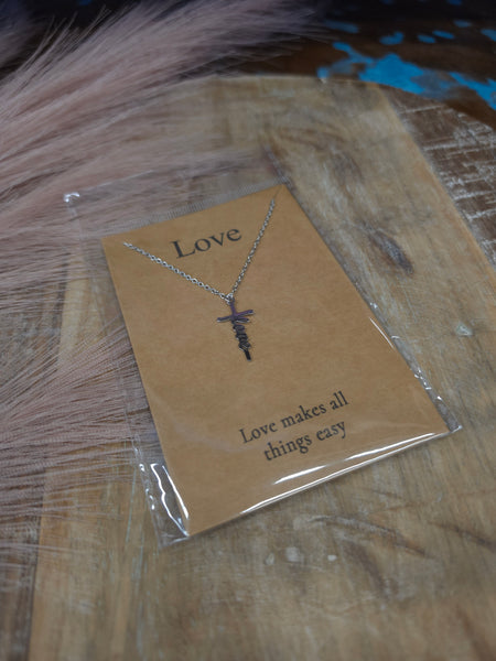 The Love Cross Waterproof Necklace