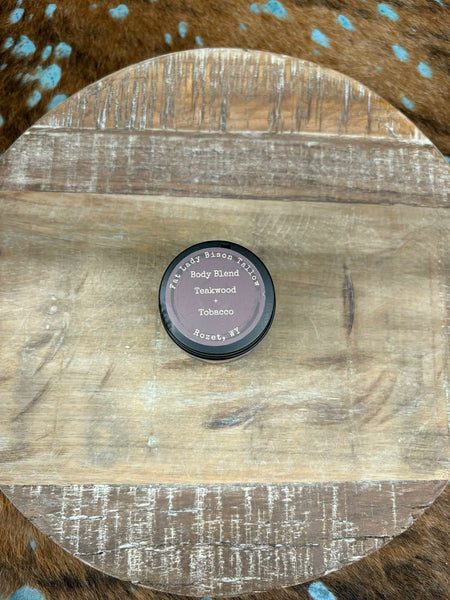 The Medium Teakwood & Sweet Tobacco Premium Body Blend Whipped Bison Tallow