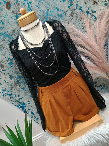 The Backstitch Saddle Tan Shorts