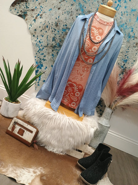The Who Knows Look Denim Look Top