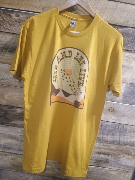 The Live and Let Live Mustard Tee