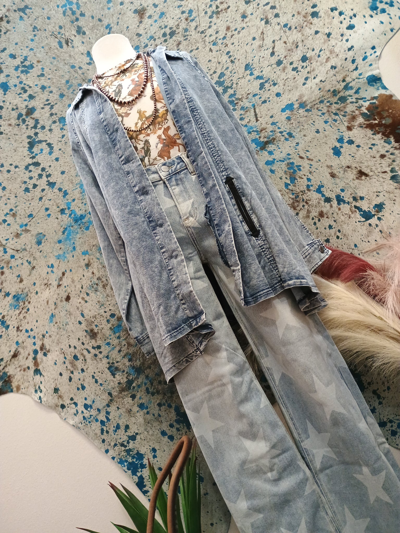 The Perfect Denim Fringe Jacket